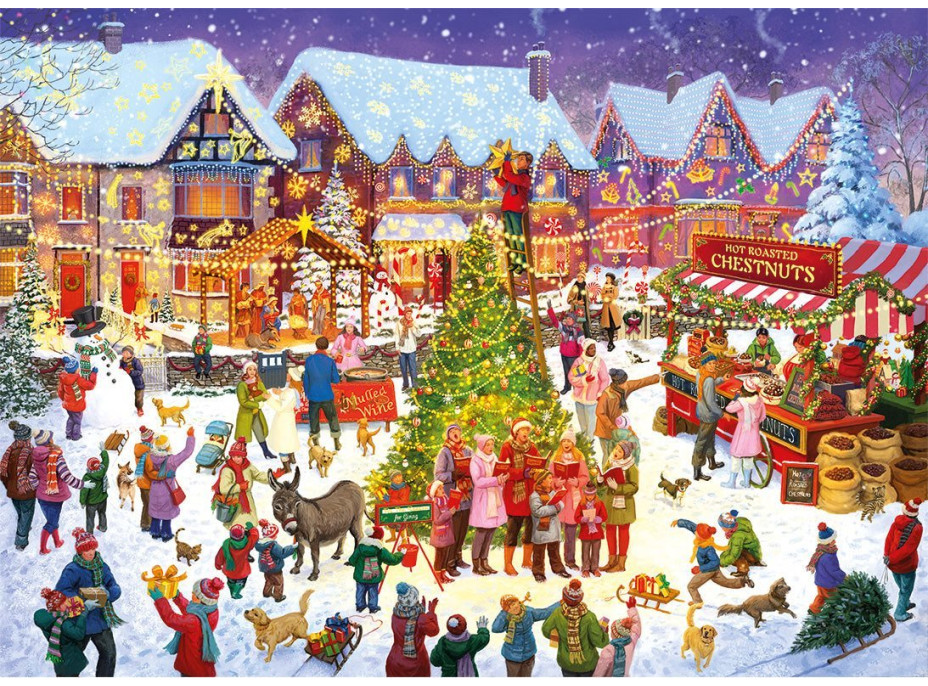 GIBSONS Puzzle Limitovaná vánoční edice: Čas obdarování 1000 dílků