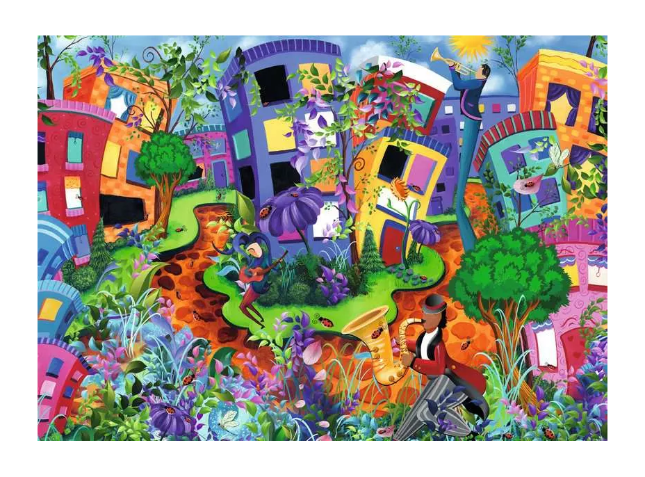 RAVENSBURGER Puzzle Abstraktní svět berušek 1000 dílků