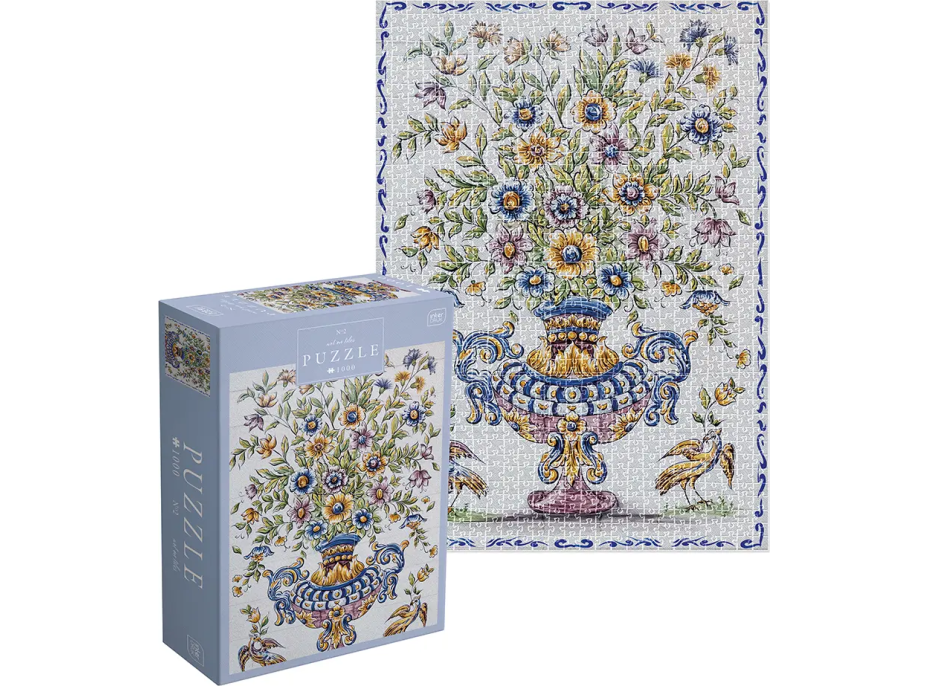 INTERDRUK Puzzle Art on Tiles 2: Kytice 1000 dílků