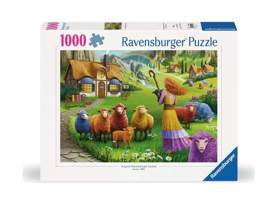 RAVENSBURGER Puzzle Barevná vlna 1000 dílků