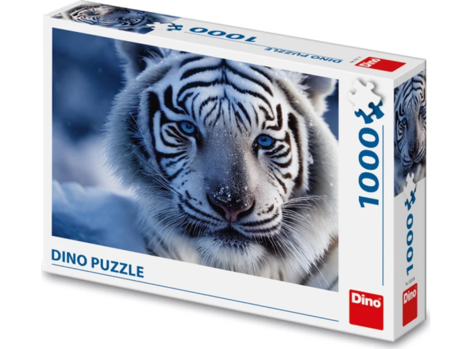 DINO Puzzle Bílý tygr 1000 dílků