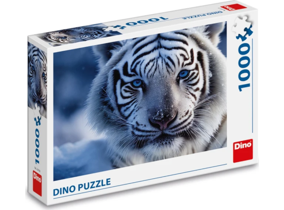 DINO Puzzle Bílý tygr 1000 dílků