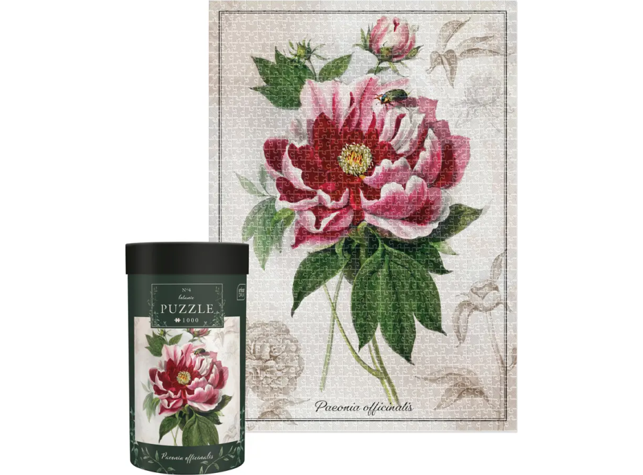 INTERDRUK Puzzle Botanic: Pivoňka 1000 dílků