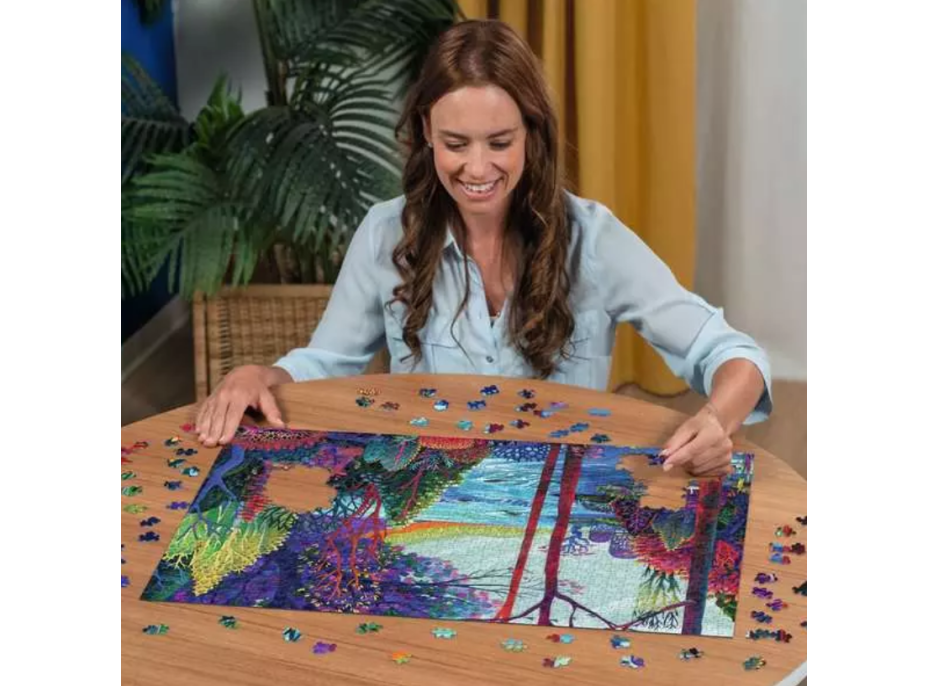 RAVENSBURGER Puzzle Indigový les 1000 dílků