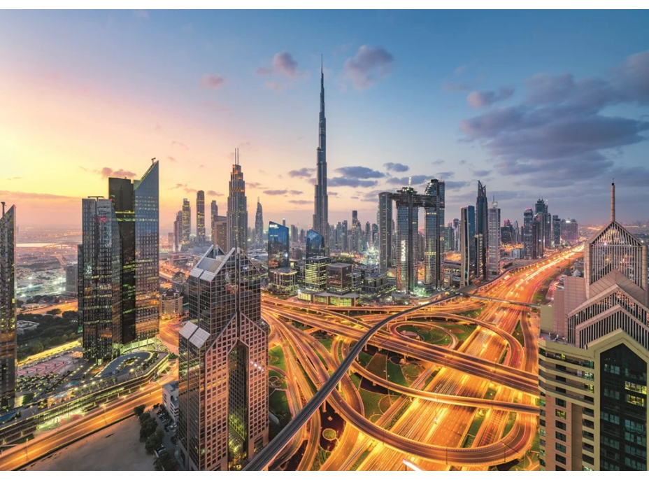 RAVENSBURGER Puzzle Kolekce Dubaj: Výhled na město snů 1000 dílků