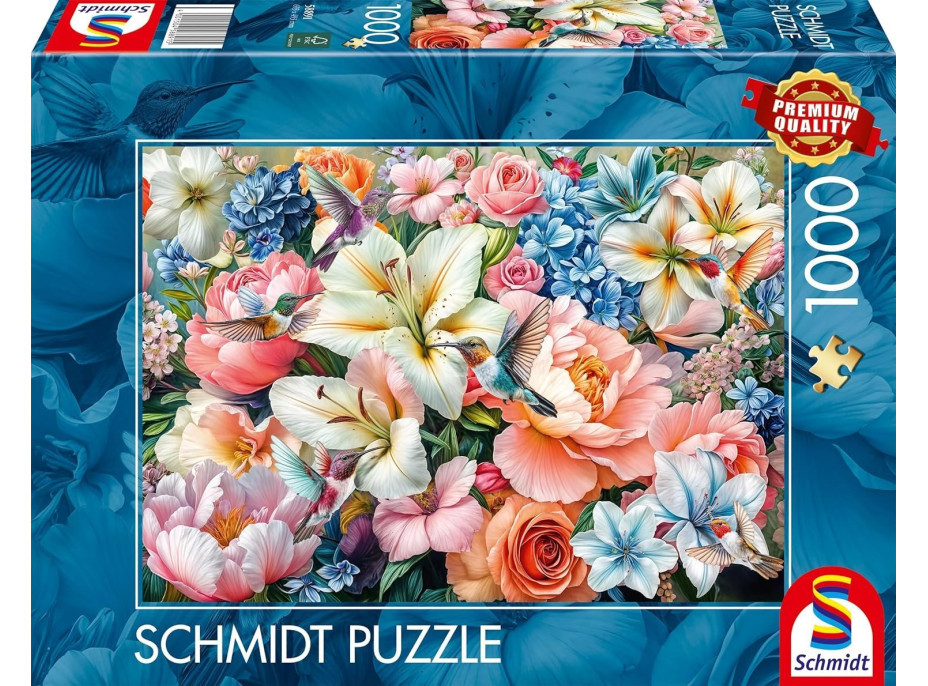 SCHMIDT Puzzle Květiny v pastelových barvách 1000 dílků