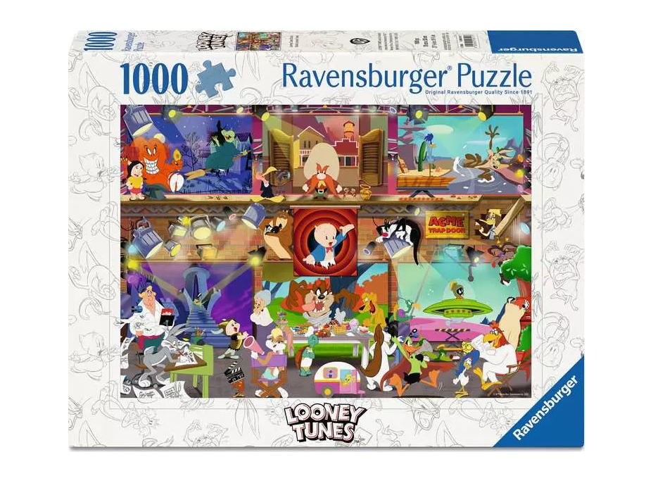 RAVENSBURGER Puzzle Looney Tunes Studio 1000 dílků