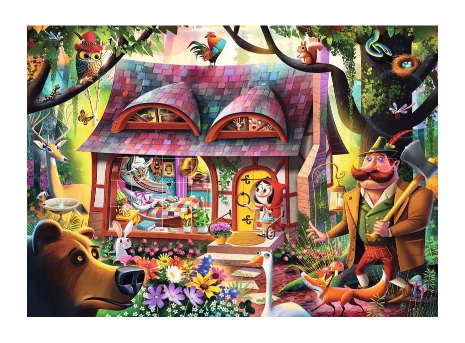 RAVENSBURGER Puzzle O Červené Karkulce 1000 dílků