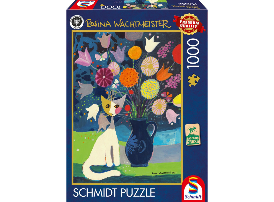 SCHMIDT Puzzle Bílá kočka 1000 dílků