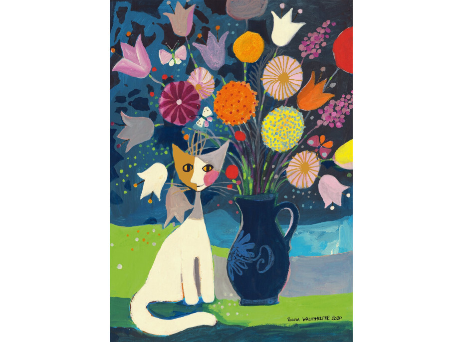 SCHMIDT Puzzle Bílá kočka 1000 dílků