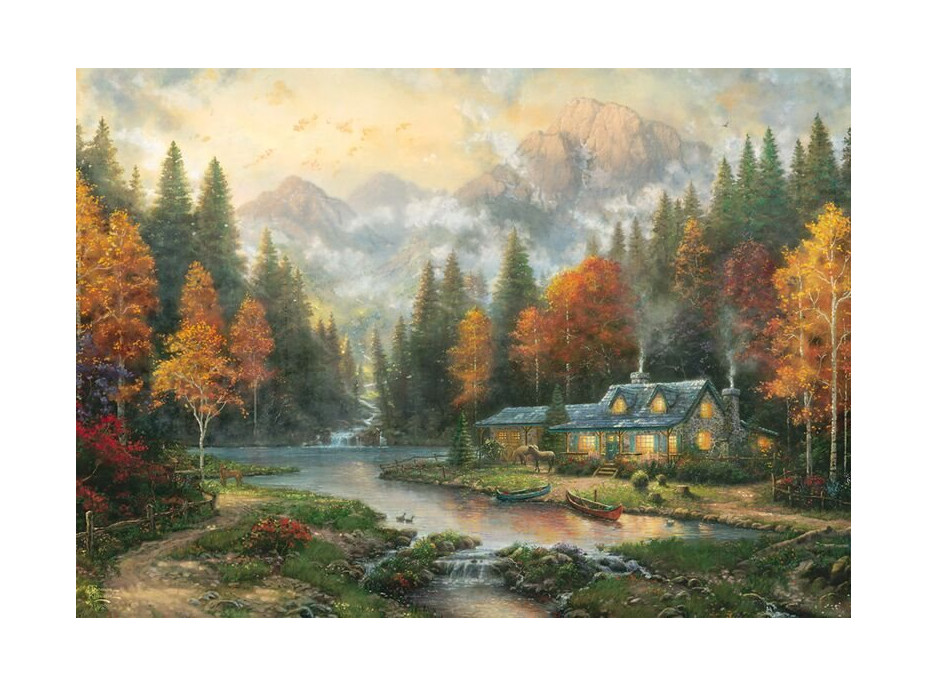 SCHMIDT Puzzle Večer u podzimního jezera 1000 dílků