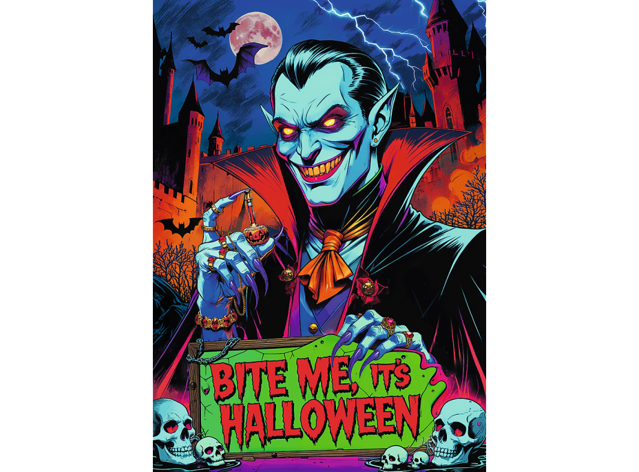 TREFL Puzzle Premium Plus Hall of Horror: Upír 1000 dílků