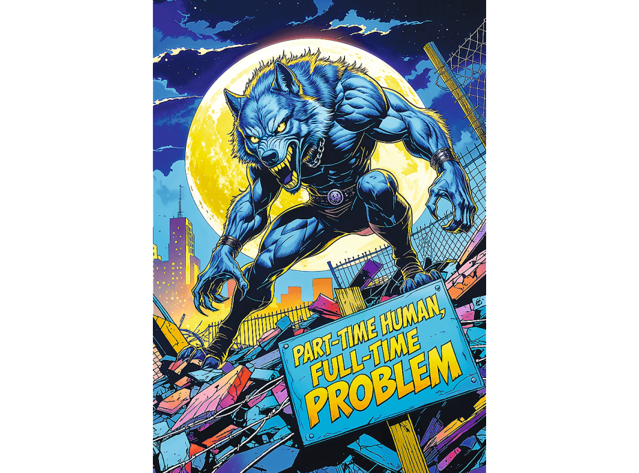 TREFL Puzzle Premium Plus Hall of Horror: Vlkodlak 1000 dílků