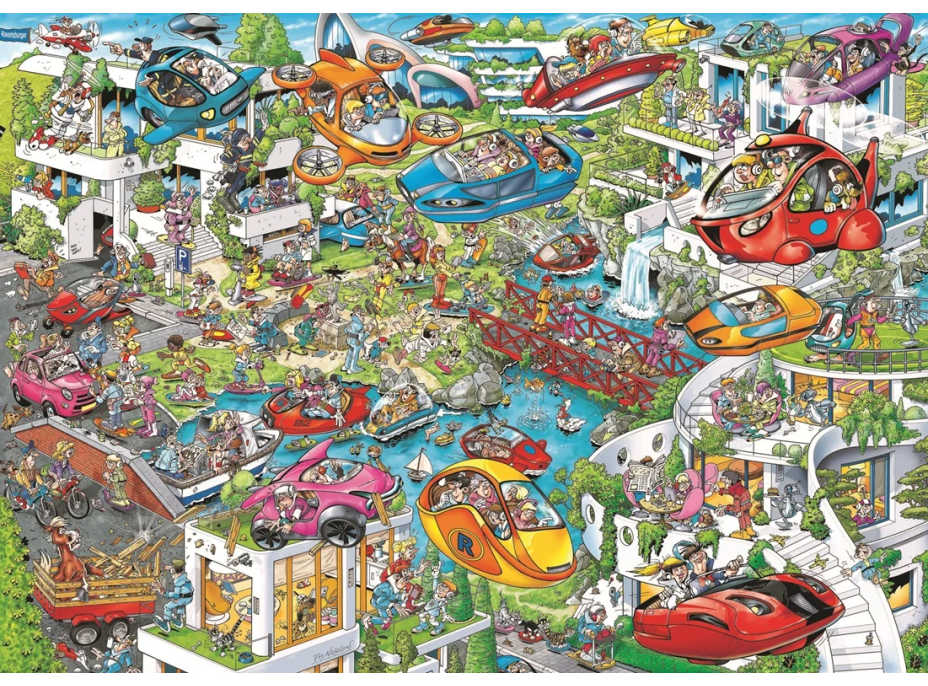 RAVENSBURGER Puzzle Ray's Comic - Budoucnost 1000 dílků