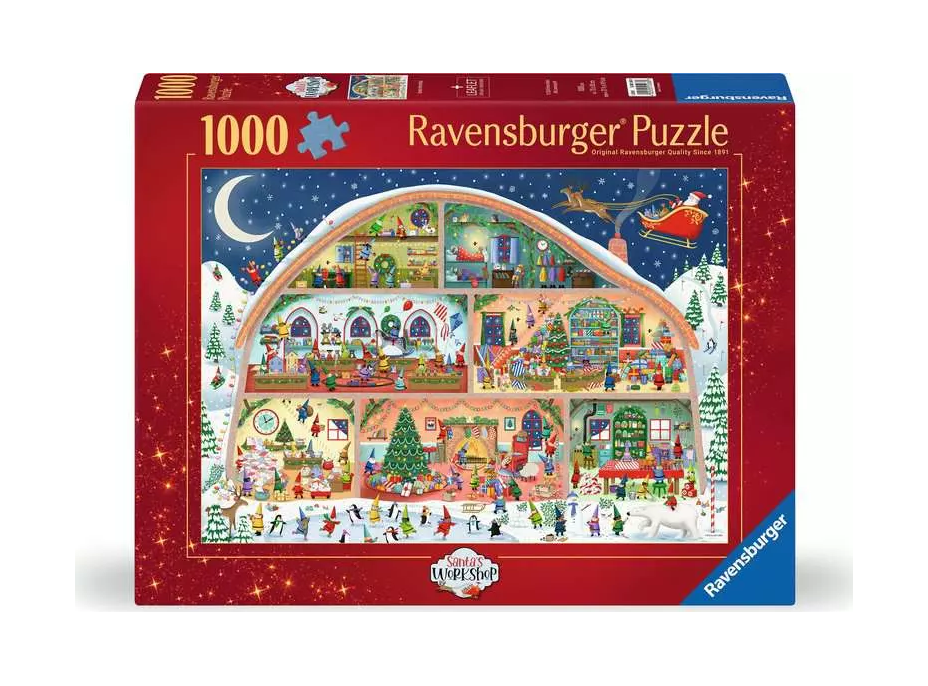 RAVENSBURGER Puzzle Santova dílna 1000 dílků