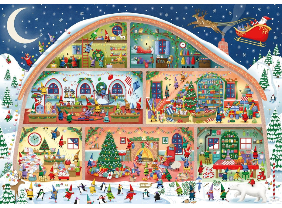 RAVENSBURGER Puzzle Santova dílna 1000 dílků