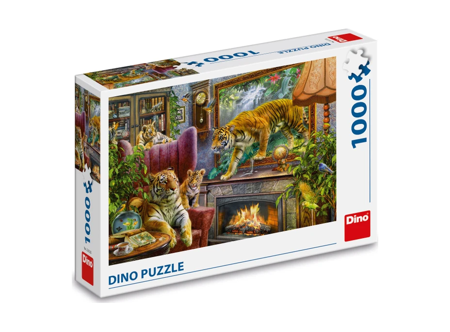 DINO Puzzle Z obrazu: Tygři 1000 dílků