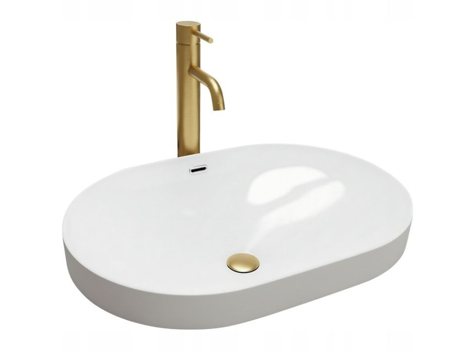 Keramické umyvadlo BASARO TERRA - bílé