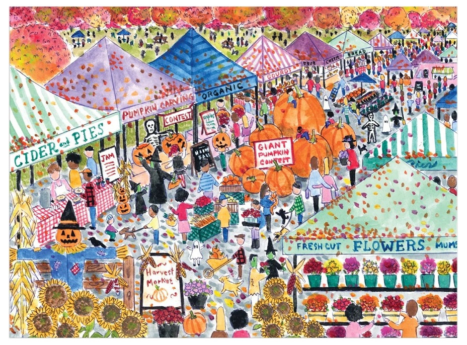 Galison Puzzle Trh podzimní úrody 1000 dílků