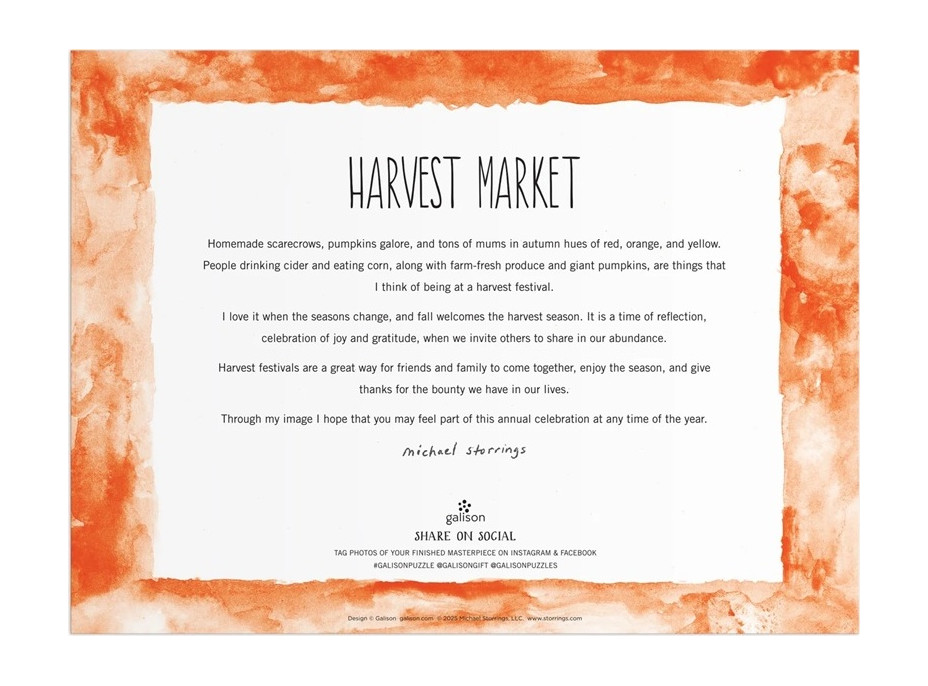 Galison Puzzle Trh podzimní úrody 1000 dílků