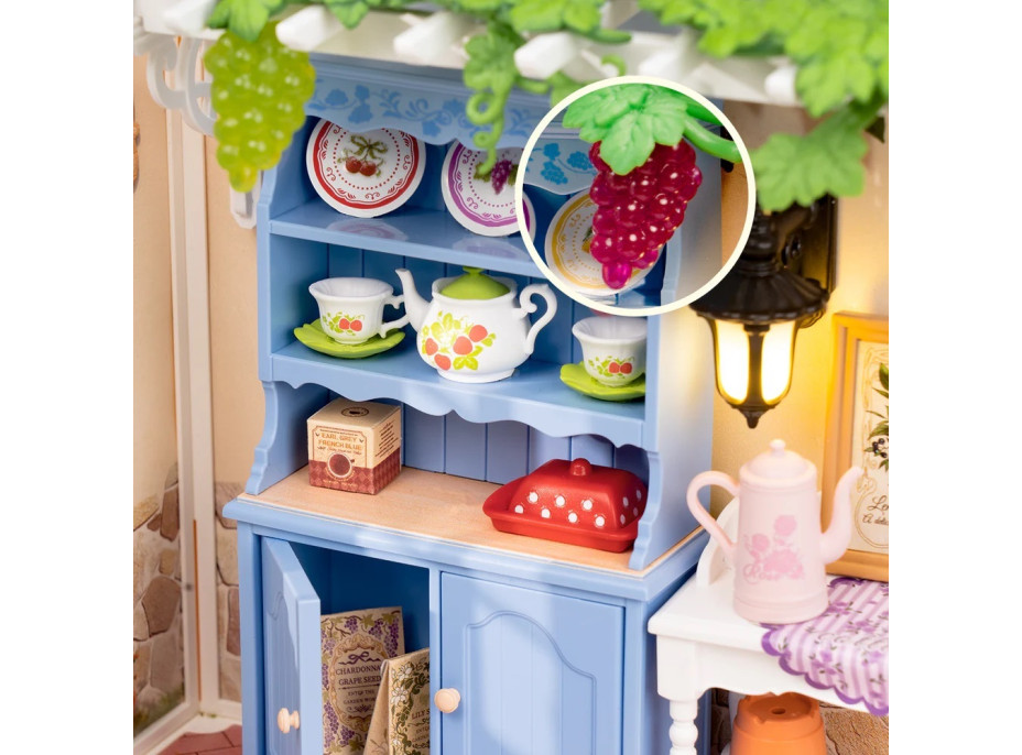 RoboTime 3D dřevěná skládačka Miniatura domečku Letní veranda