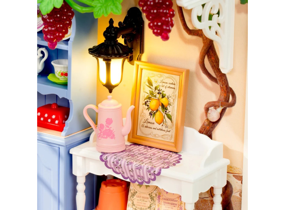 RoboTime 3D dřevěná skládačka Miniatura domečku Letní veranda