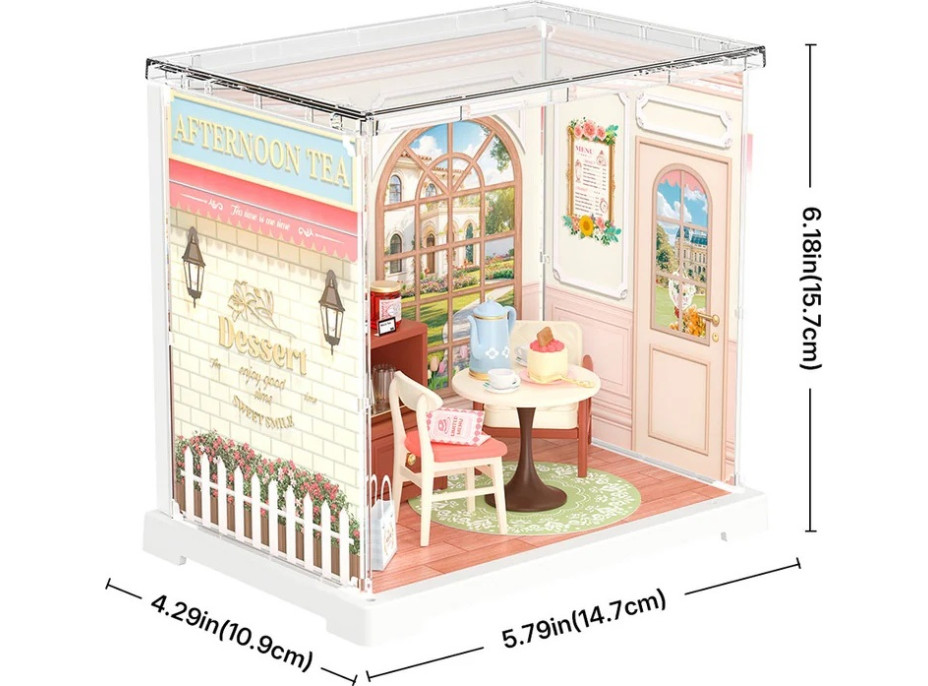 RoboTime 3D dřevěná skládačka Miniatura domečku mini Medová čajovna