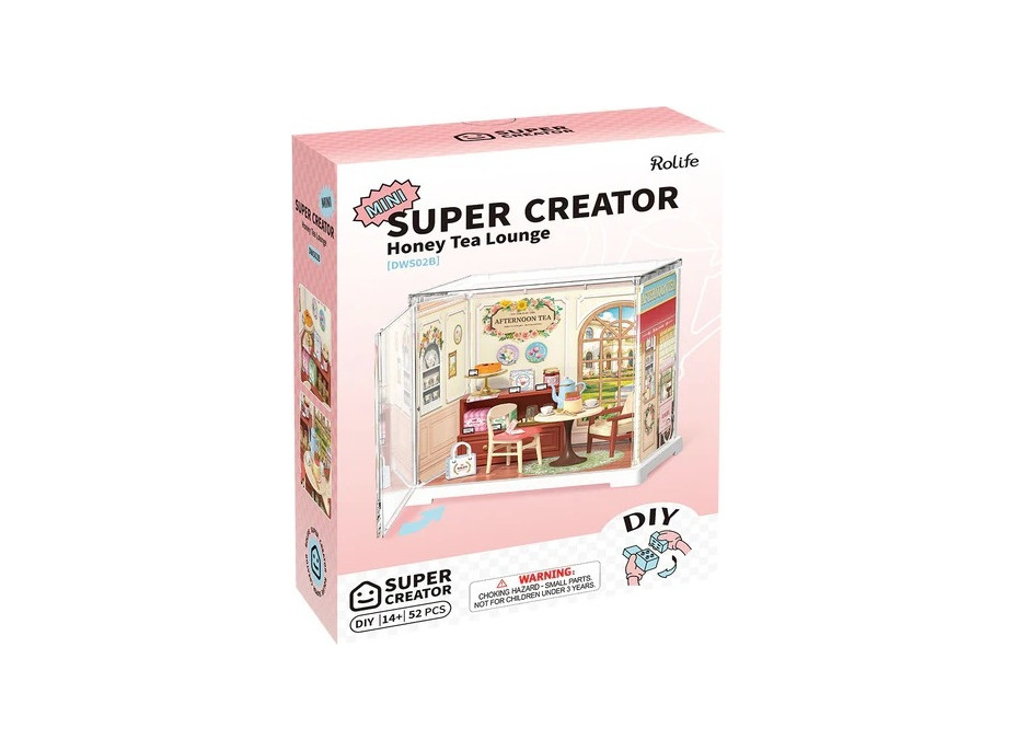 RoboTime 3D dřevěná skládačka Miniatura domečku mini Medová čajovna