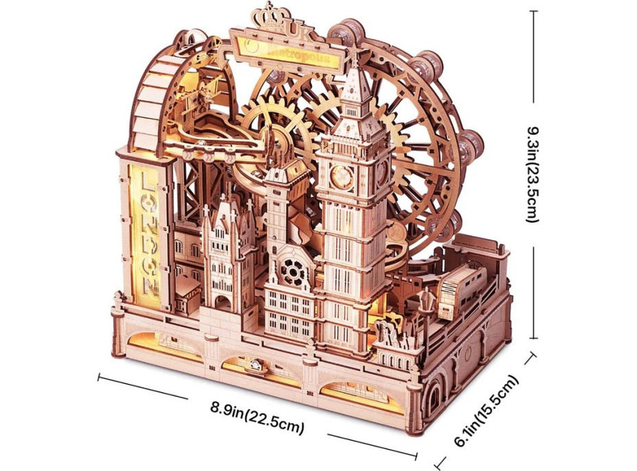 RoboTime 3D mechanická skládačka kuličkové dráhy Londýn