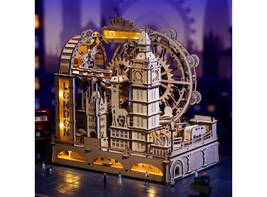 RoboTime 3D mechanická skládačka kuličkové dráhy Londýn