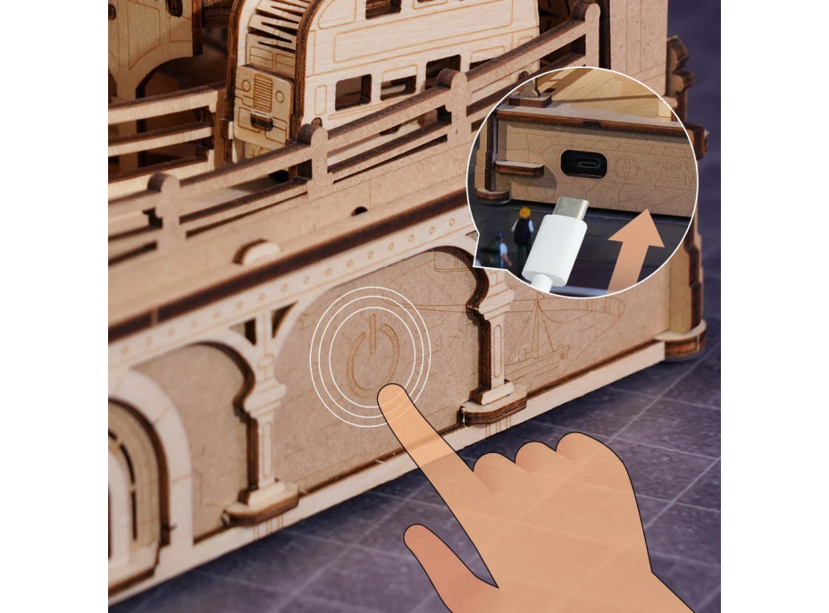 RoboTime 3D mechanická skládačka kuličkové dráhy Londýn