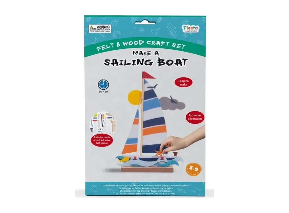 Fiesta Crafts 3D skládačka Kreativní sada Plachetnice