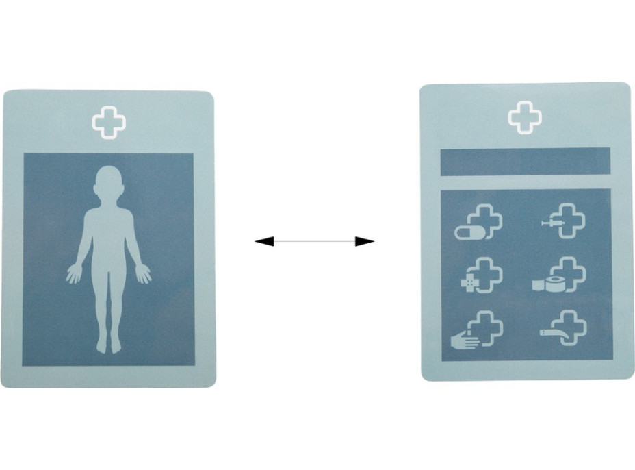 small foot Doktorský set se zeleno-bílou lékařskou taškou