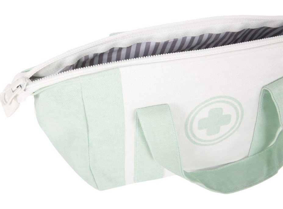 small foot Doktorský set se zeleno-bílou lékařskou taškou