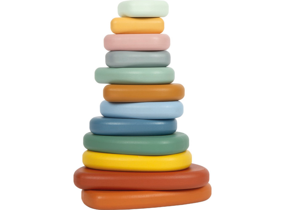 small foot Montessori říční kameny Balanční hra