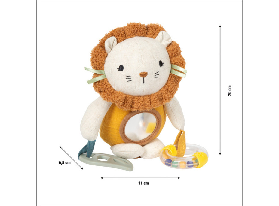 small foot Látkové chrastítko Lvíček k zavěšení