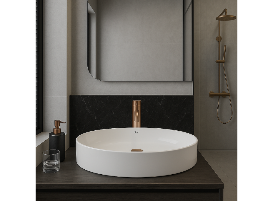 Keramické umyvadlo REA ADRIANA - bílé