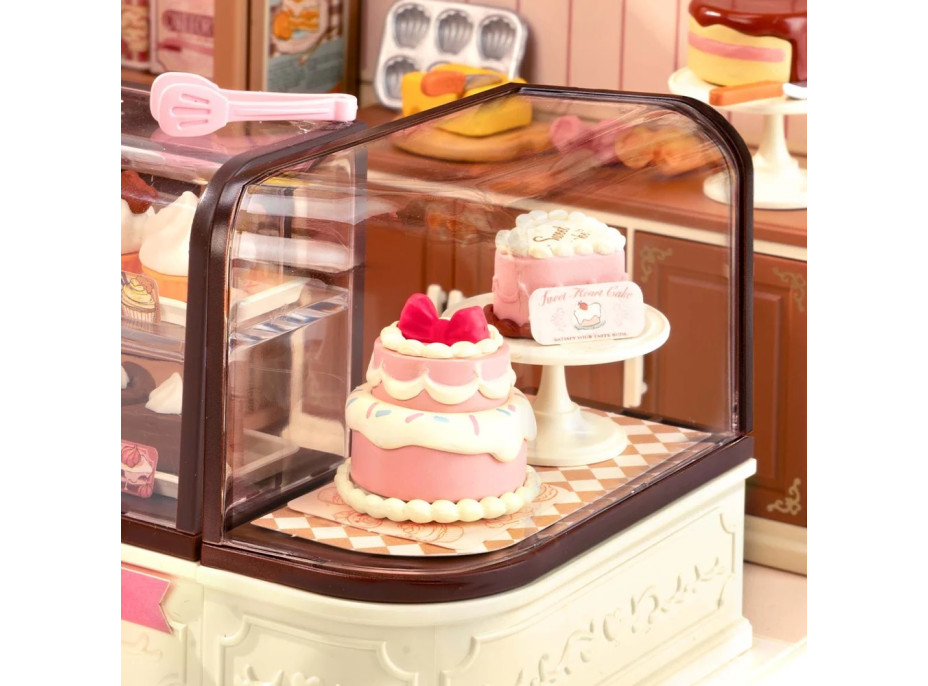 RoboTime 3D dřevěná skládačka Miniatura domečku Cukrárna Tasty