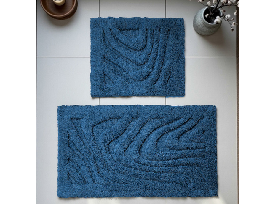 Koupelnová předložka BOSTON 11 - tmavě modrá