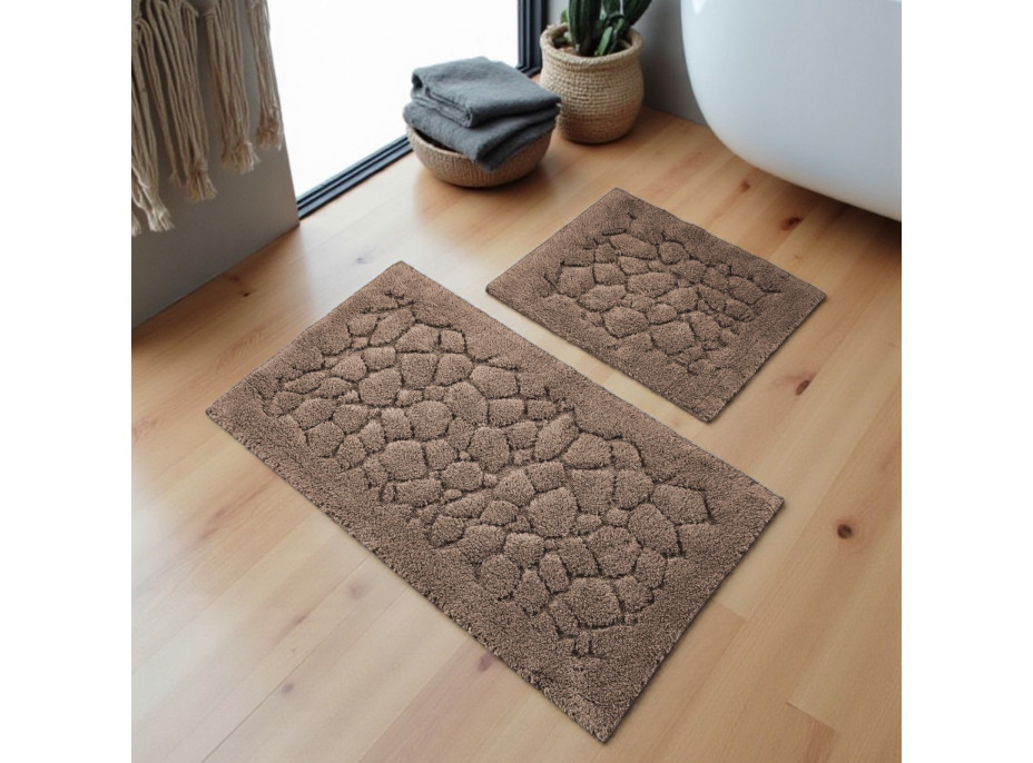 Koupelnová předložka BOSTON 10 - hnědá