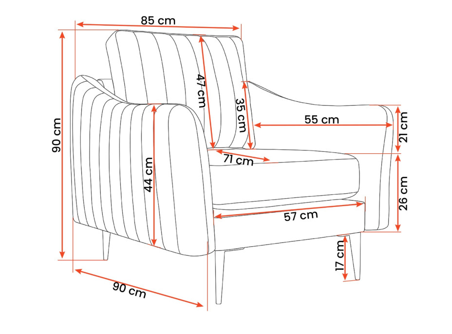 Křeslo CORIAL (více variant)