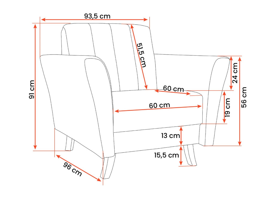 Křeslo LEROY (více variant)
