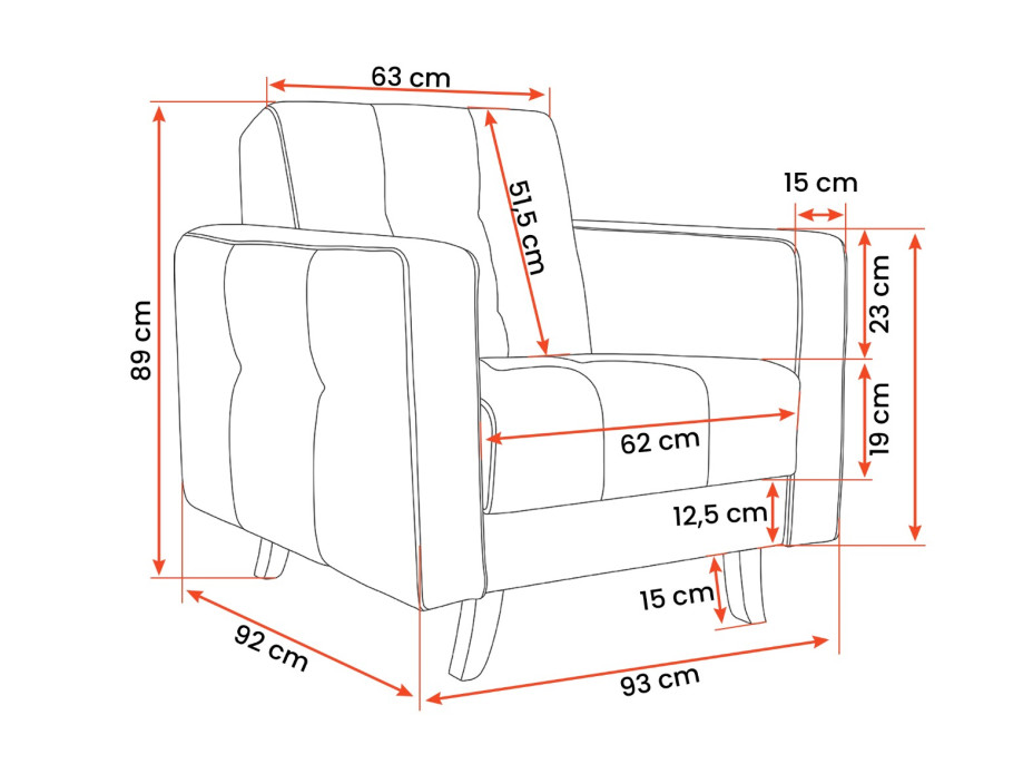 Křeslo LISABON (více variant)