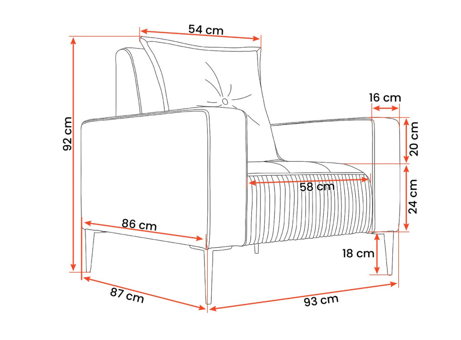 Křeslo RITA (více variant)