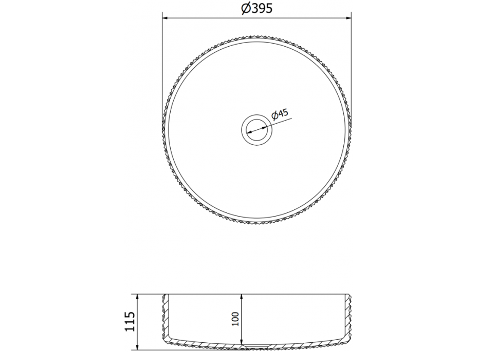 Skleněné umyvadlo MEXEN AURA - křišťálový vzor - zlaté, 24013952