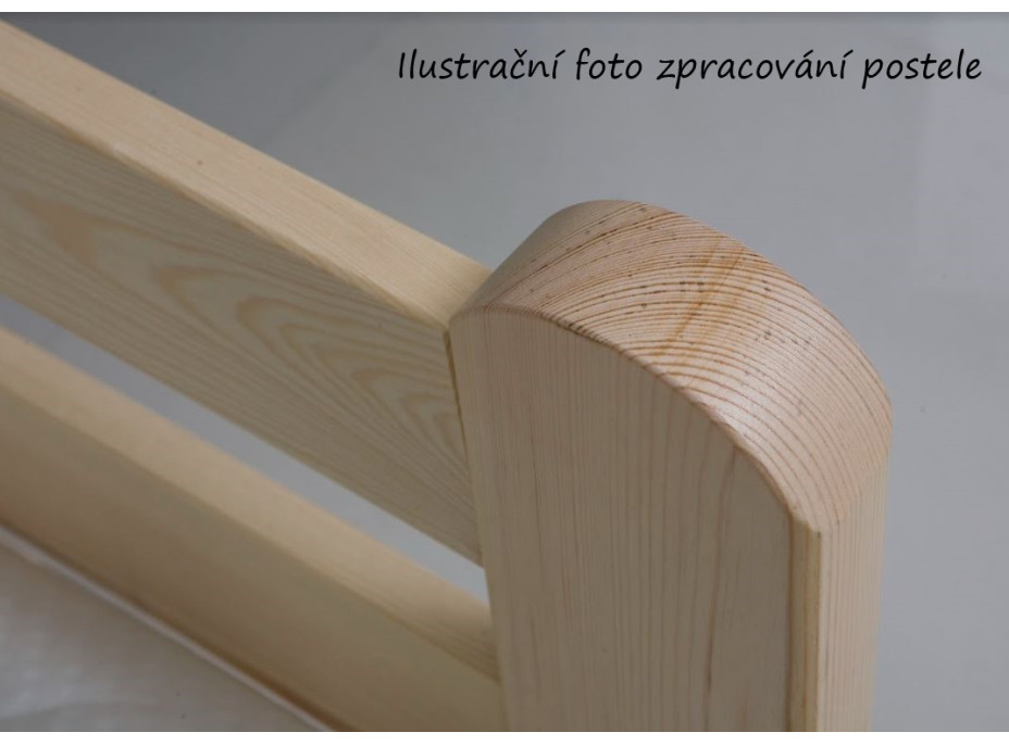 Dětská patrová postel se šuplíky z masivu borovice COEN - 180x80 cm - přírodní borovice