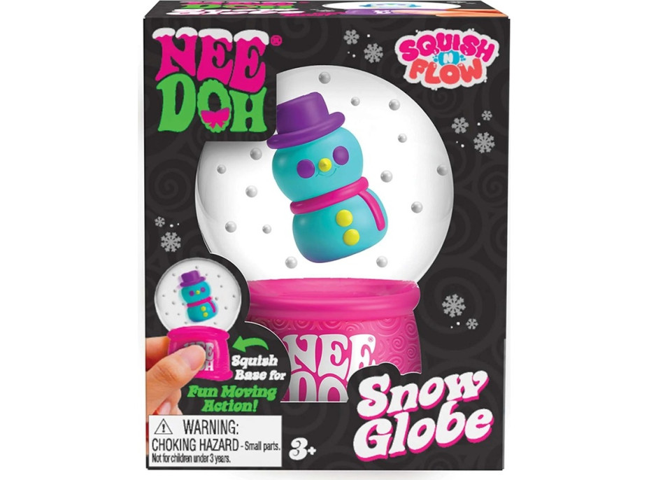 Schylling NeeDoh Vánoční sněhová koule mačkací