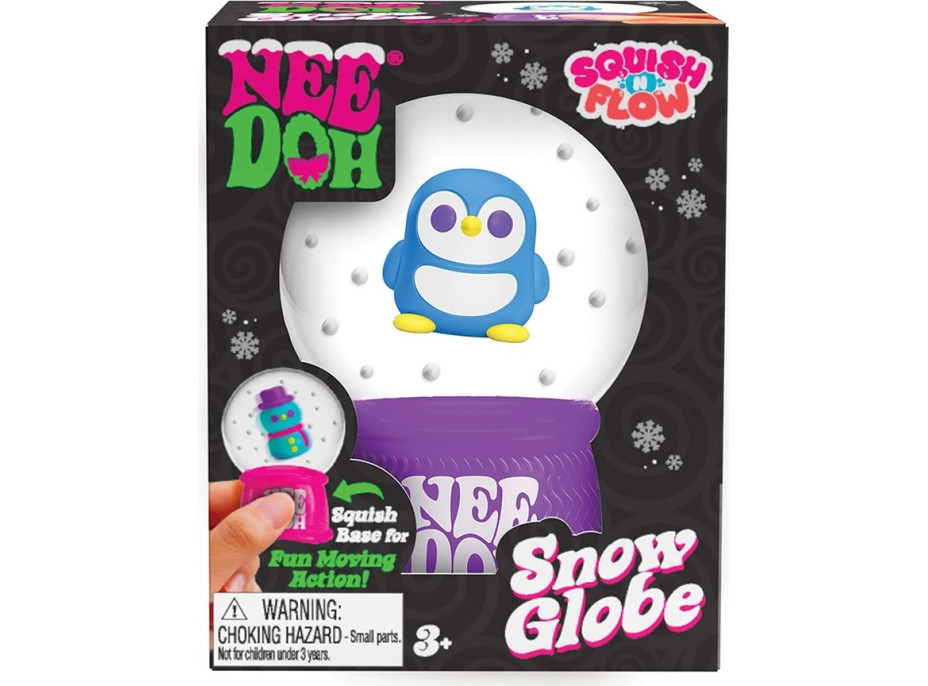 Schylling NeeDoh Vánoční sněhová koule mačkací