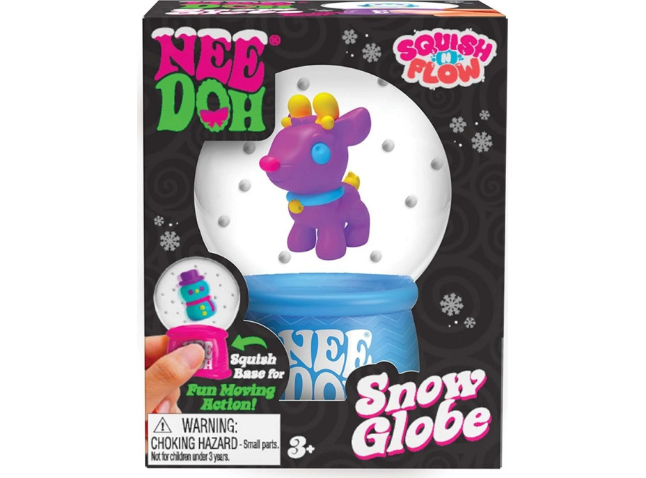 Schylling NeeDoh Vánoční sněhová koule mačkací