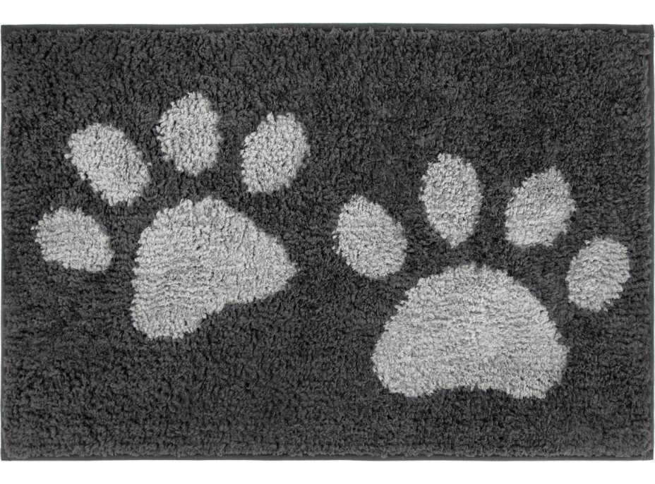Koberec pro psy SOFT SHAGGY PAW - 45x70 cm - grafitový